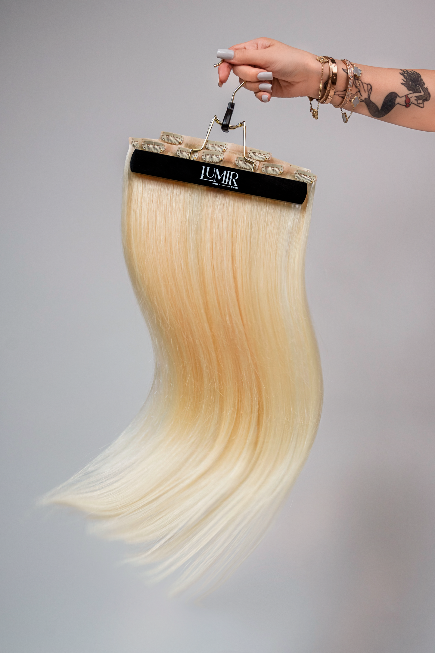 Invisible Clip-In Hair Extension Technique