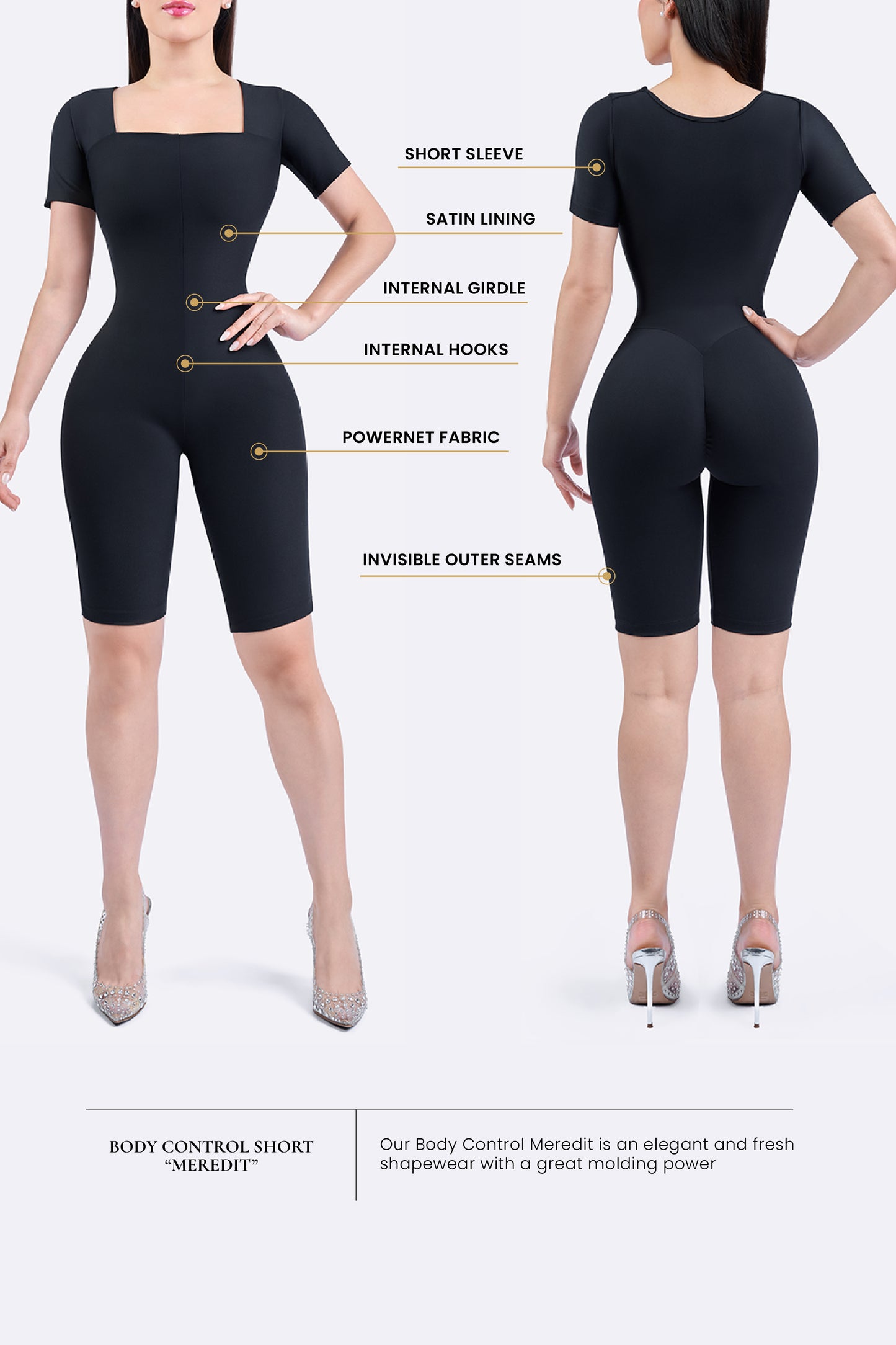 Luxury Control Waist Short Meredit