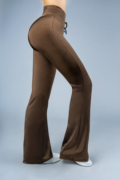 Yoga Leggins ShapePRO Denisse Flared Satin Brown
