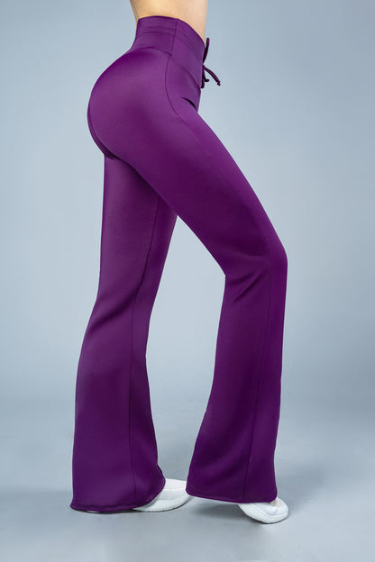 Yoga Leggins ShapePRO Denisse Flared Satin Purple