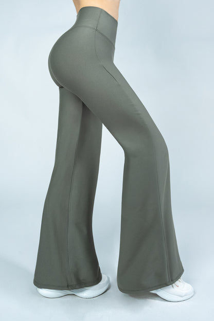 ShapePRO Sherlyn Wide-Leg Yoga Leggings Laurel