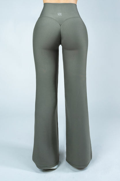 ShapePRO Sherlyn Wide-Leg Yoga Leggings Laurel