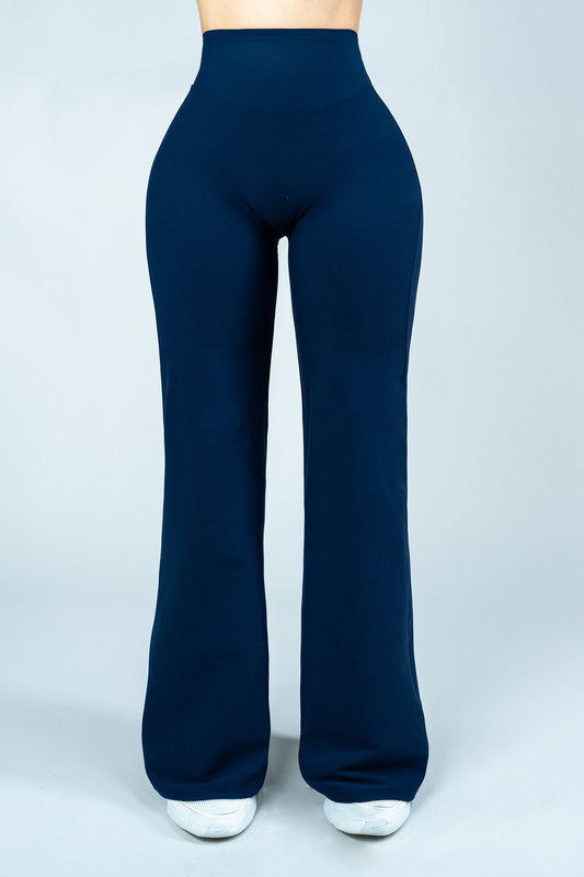 ShapePRO Sherlyn Wide-Leg Yoga Leggings Navy Blue