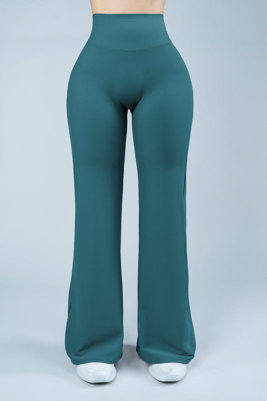 ShapePRO Sherlyn Wide-Leg Yoga Leggings Ocean Blue