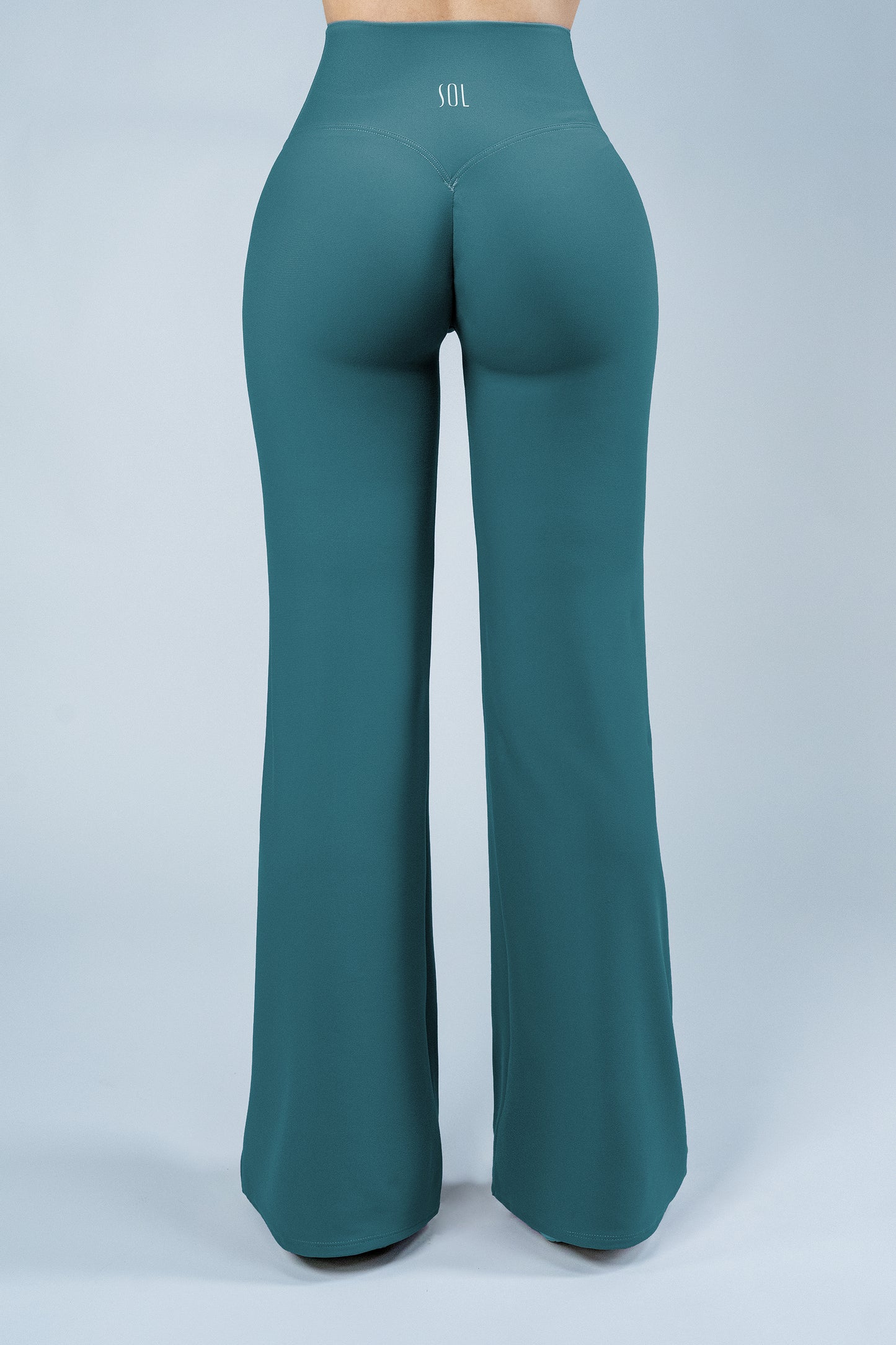 ShapePRO Sherlyn Wide-Leg Yoga Leggings Ocean Blue