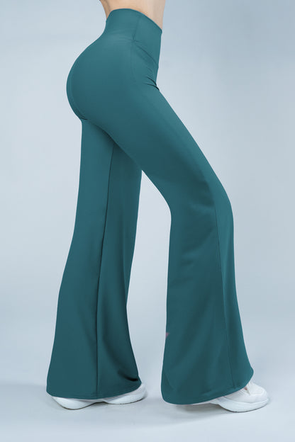 ShapePRO Sherlyn Wide-Leg Yoga Leggings Ocean Blue