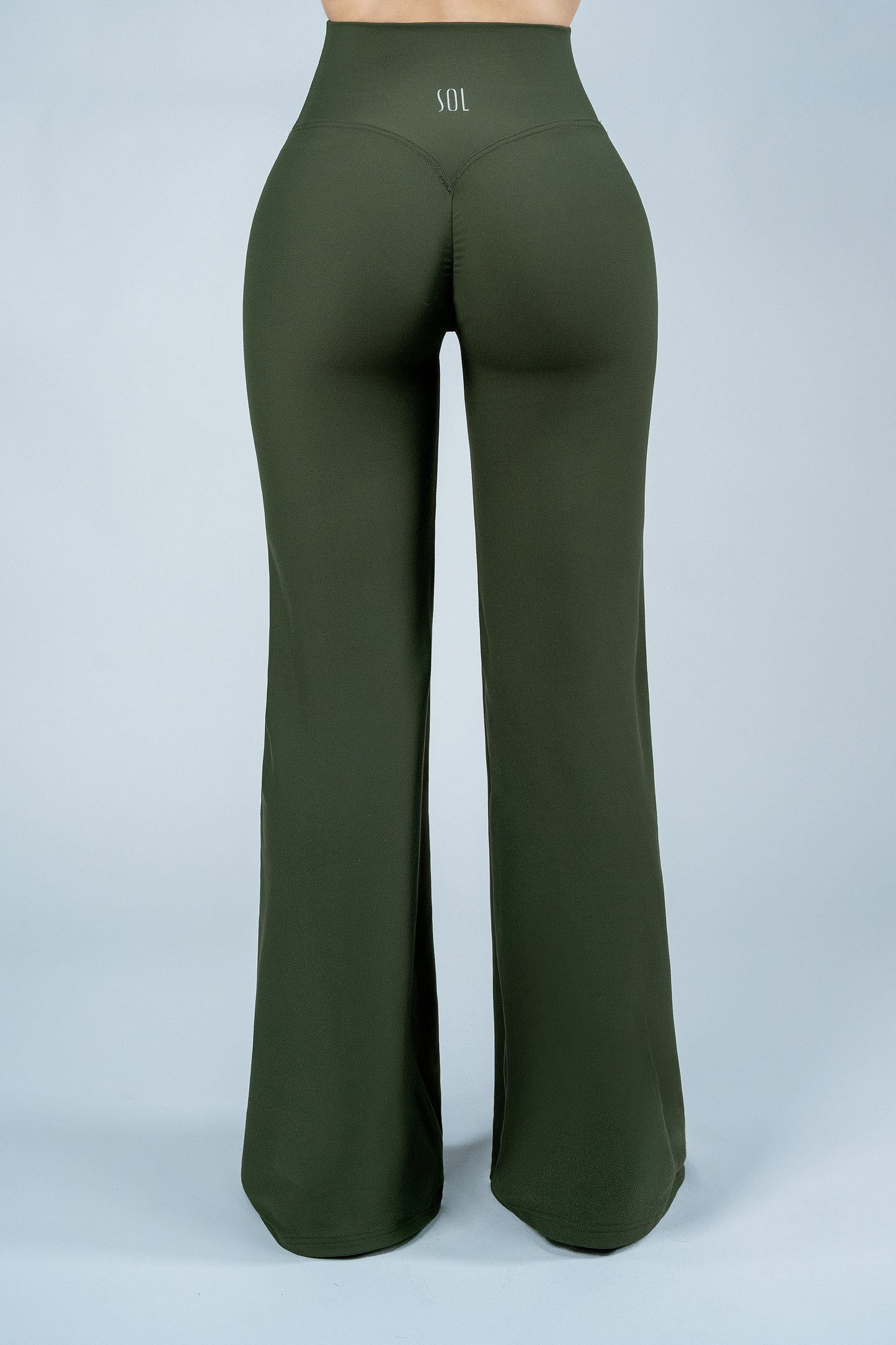 ShapePRO Sherlyn Wide-Leg Yoga Leggings Olive