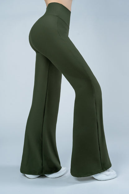 ShapePRO Sherlyn Wide-Leg Yoga Leggings Olive