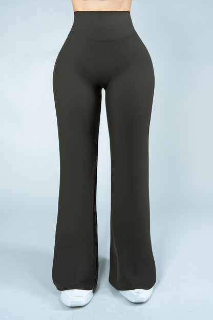 ShapePRO Sherlyn Wide-Leg Yoga Leggings Taupe