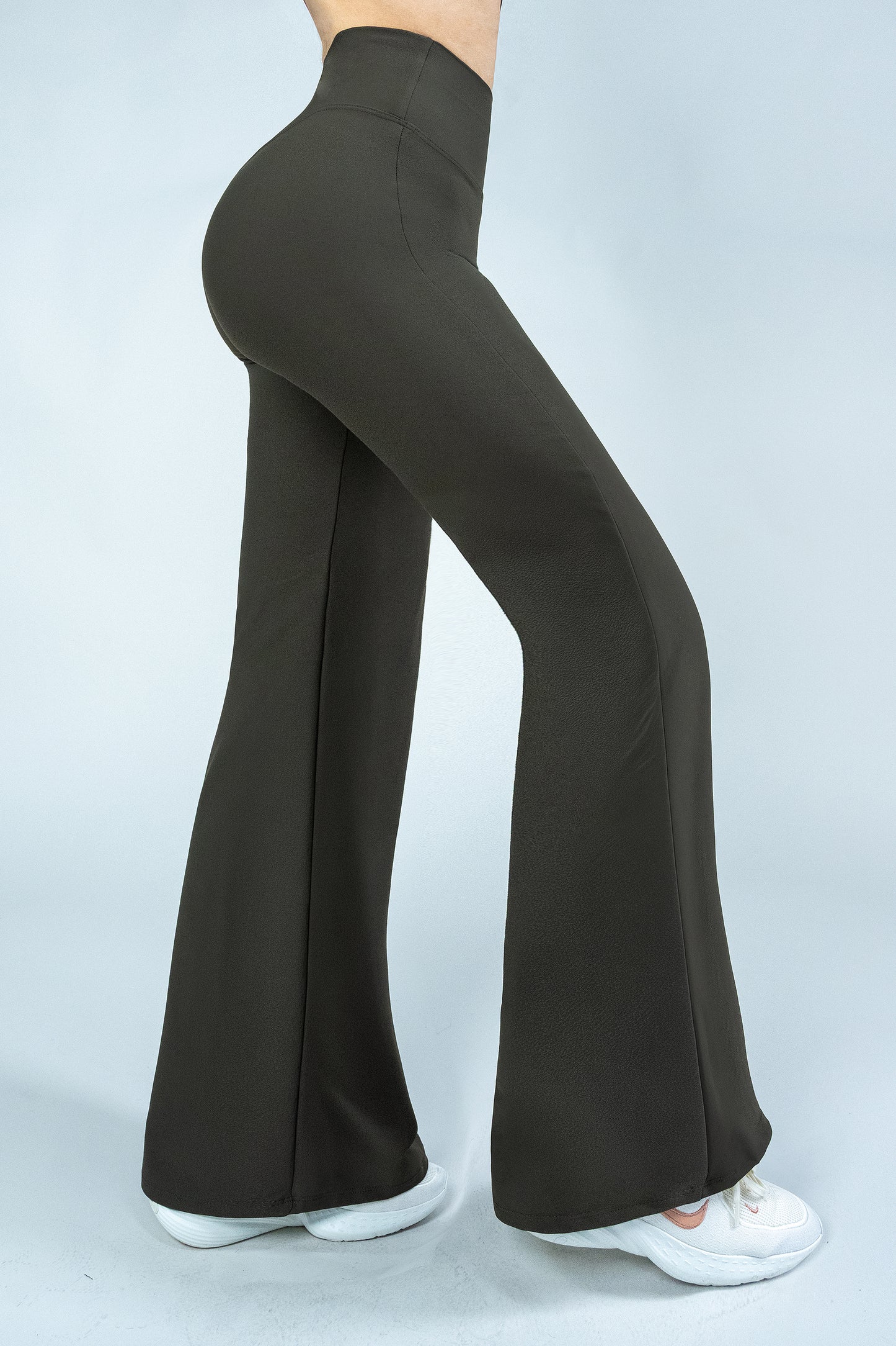 ShapePRO Sherlyn Wide-Leg Yoga Leggings Taupe