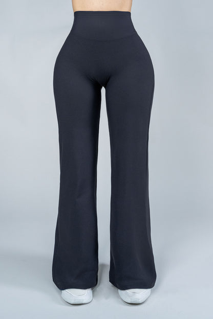 ShapePRO Sherlyn Wide-Leg Yoga Leggings Lava Gray