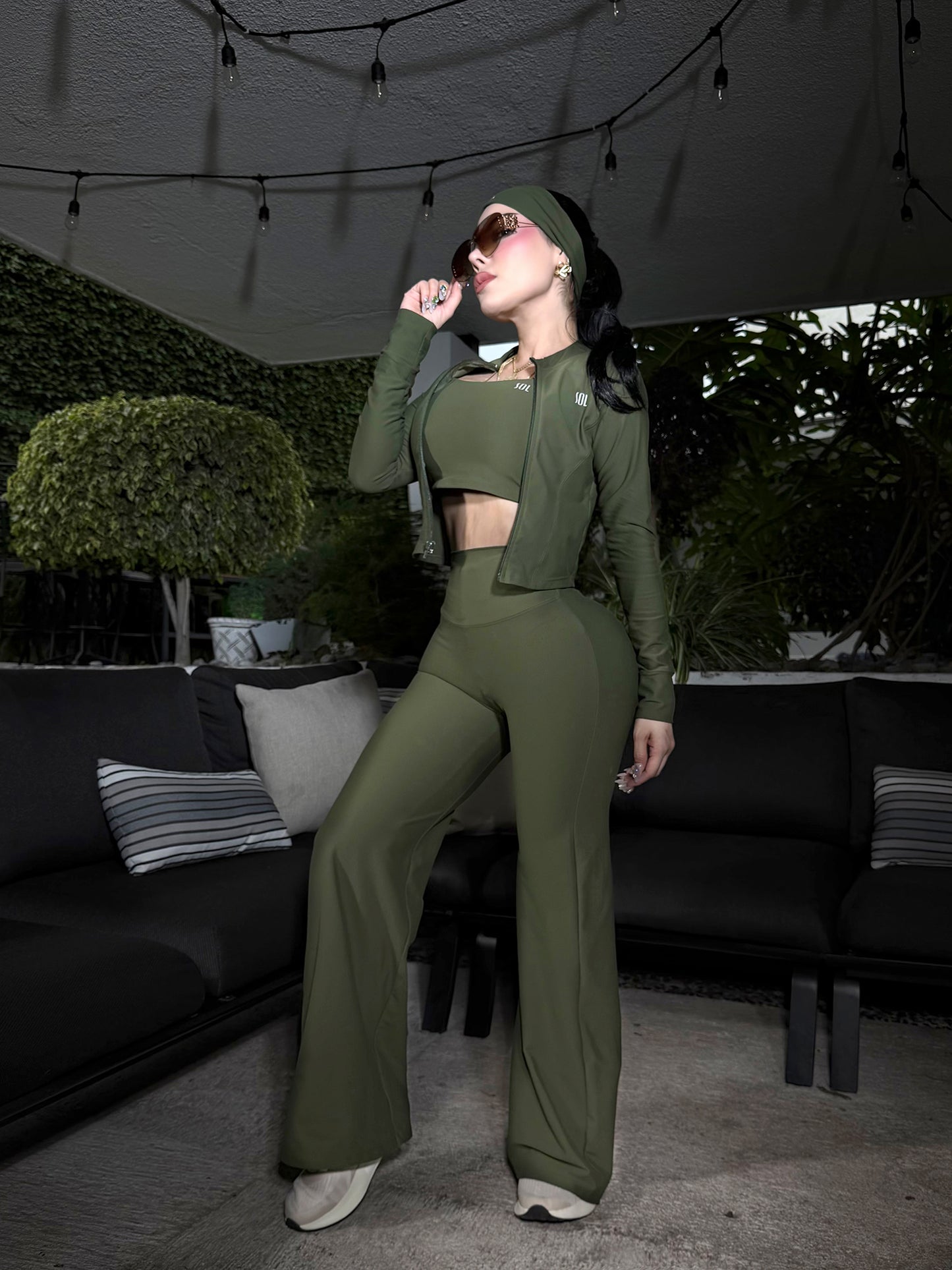 Set ShapePRO Sherlyn Bota Ancha Verde Olivo