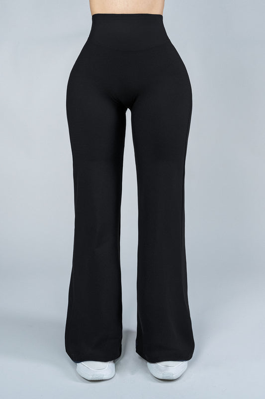 ShapePRO Sherlyn Wide-Leg Yoga Leggings Black