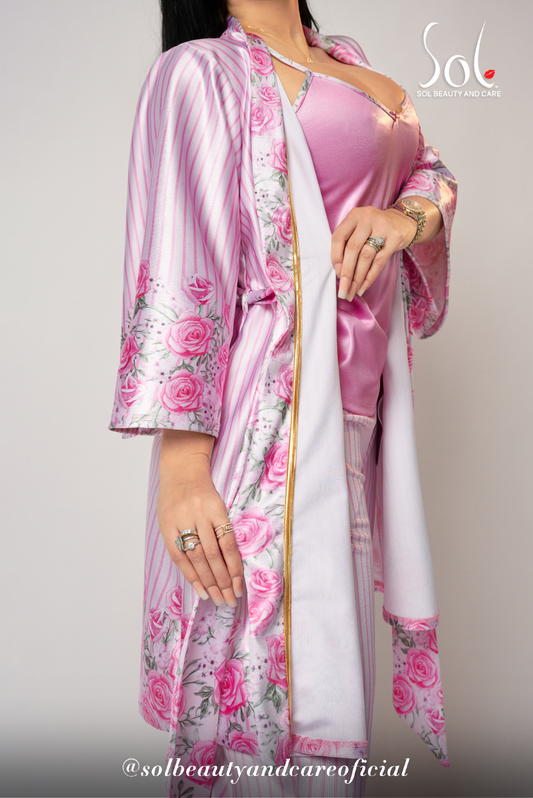 Pijama Kimono (Romantic) Rosas